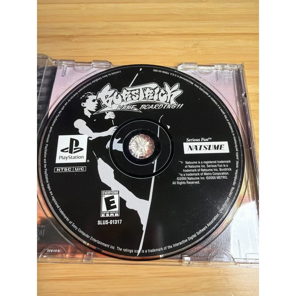 PS1 Burstrick Wake Boarding Complete CIB Water‎ Damaged Manual Untested